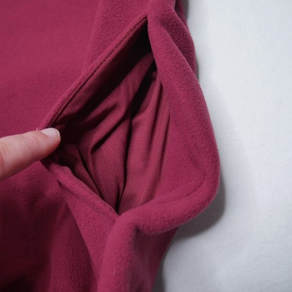 Under Armour Coldgear Infrared Fleece I/2 Zip Pullover Jacket Mens Size S Maroon - Picture 10 of 13